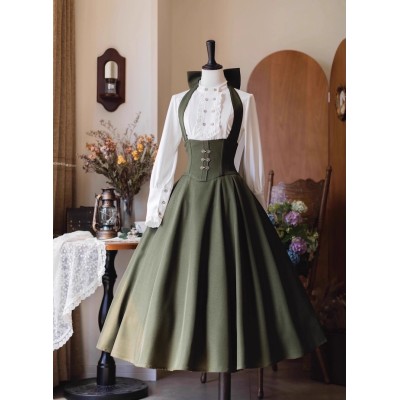 Forest Wardrobe Forest Ode Blouse Jacket and Halter Neck Skirts(3 Colours/Full Payment Without Shipping)